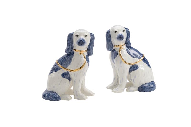 Decorative Ornamental White Small Dog Figurine Accessories – Hansel & Gretel