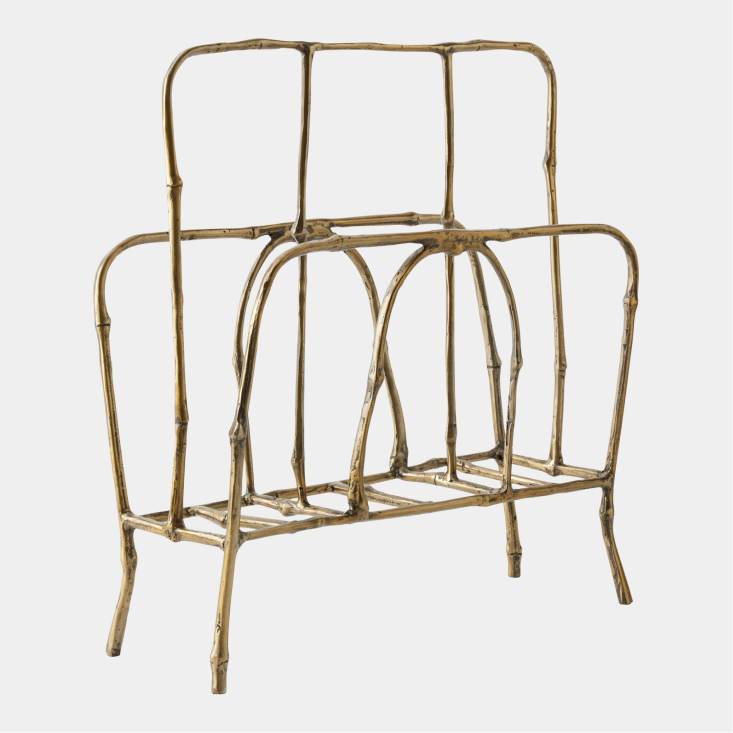 Ethnicraft Bamboo Magazine Rack-Gold