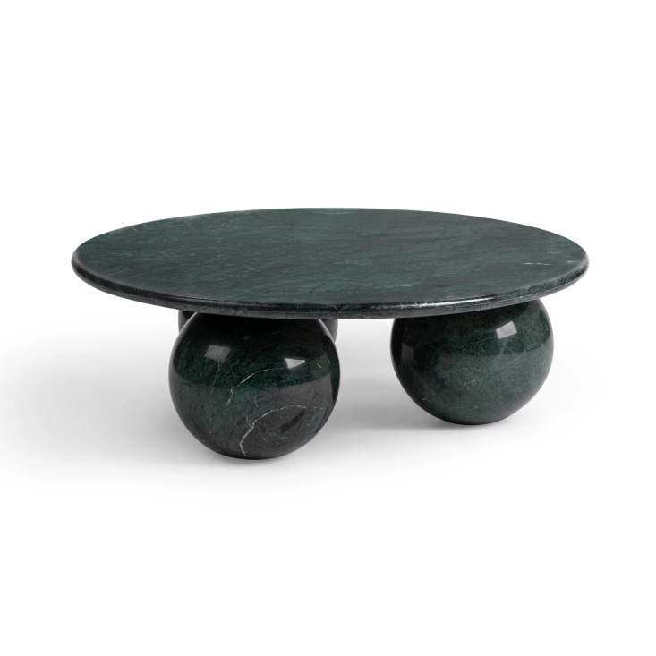 Classic Home Castello 39" Round Coffee Table - Forest Green