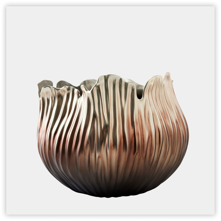 Global Views Wild Flower Bowl