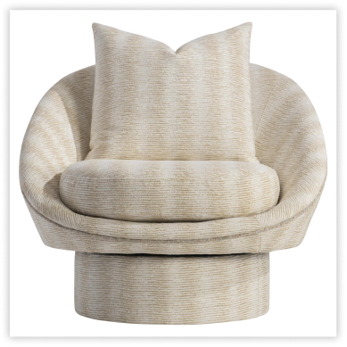 Bernhardt Lucia Fabric Swivel Chair