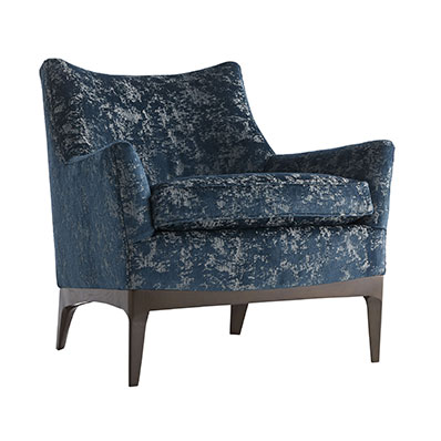 Arteriors Ferguson Chair Peacock Chenille Walnut