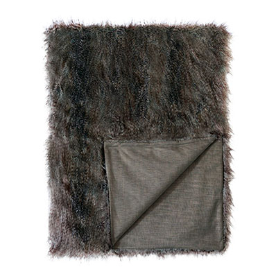 Eastern Accents Indochine Faux Fur Throw