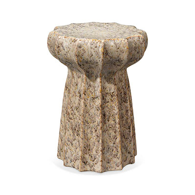 Jamie Young Company Oyster Side Table in Cream