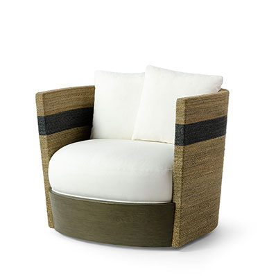 Palecek Fritz Swivel Lounge Chair